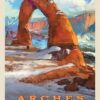 Arches National Park: Snowy Delicate Arch