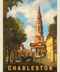 Charleston, South Carolina: St Philip's Church Illustration